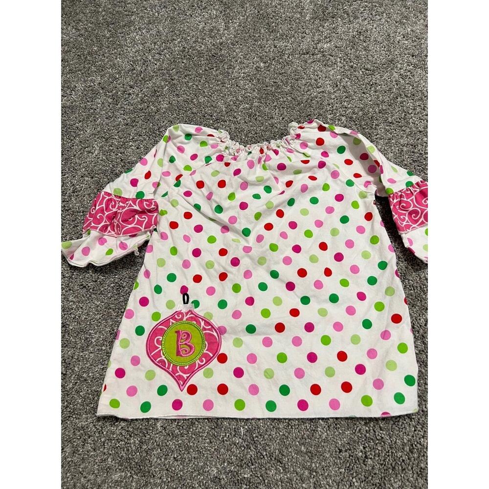 Lolly Wolly Doodle Boutique Girls Christmas Dress with B size 3T